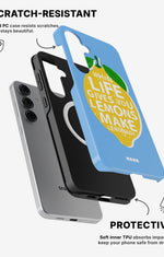 Samsung Galaxy S25 Tough Case – Lemon Quote - View 2