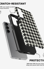 Samsung Galaxy S25 Tough Case – Houndstooth - View 2