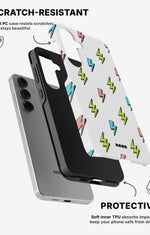 Samsung Galaxy S25 Tough Case – Lightning Bolts - View 2