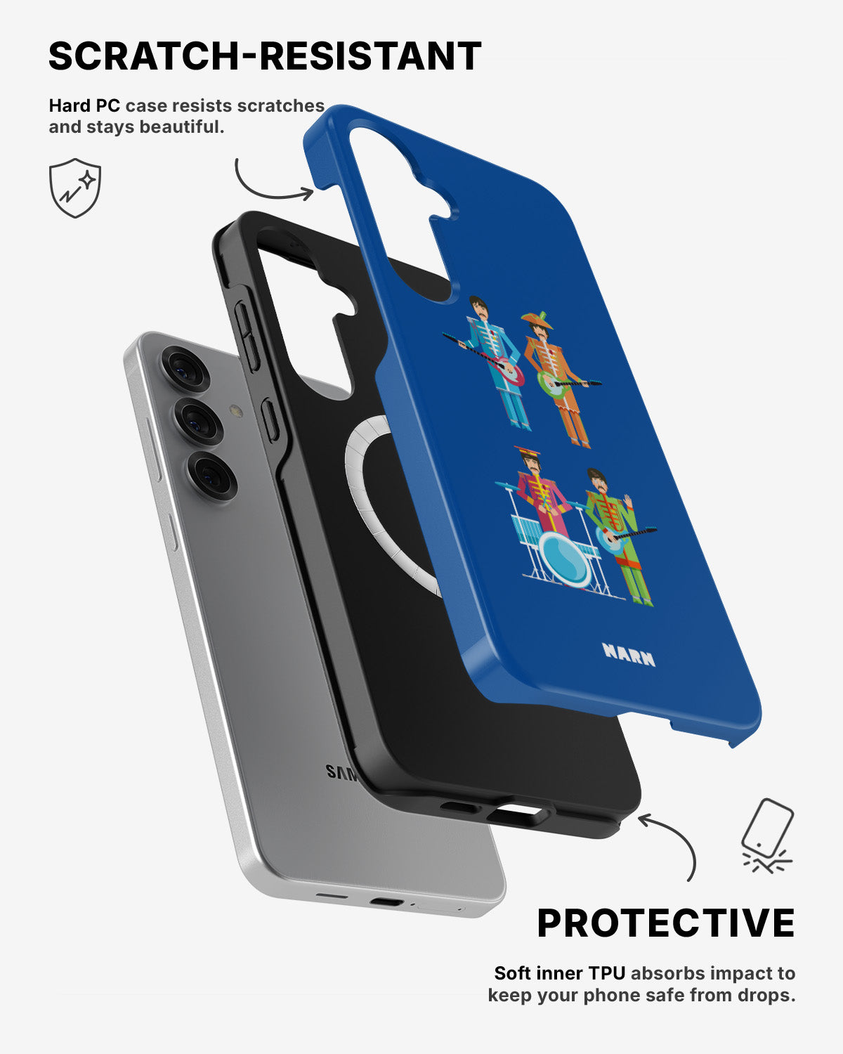 Samsung Galaxy S25 Tough Case – Beatles Blue - View 2