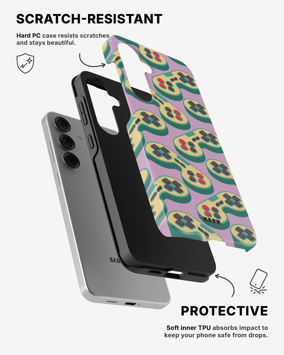 Samsung Galaxy S25 Tough Case – Gamepad - View 2