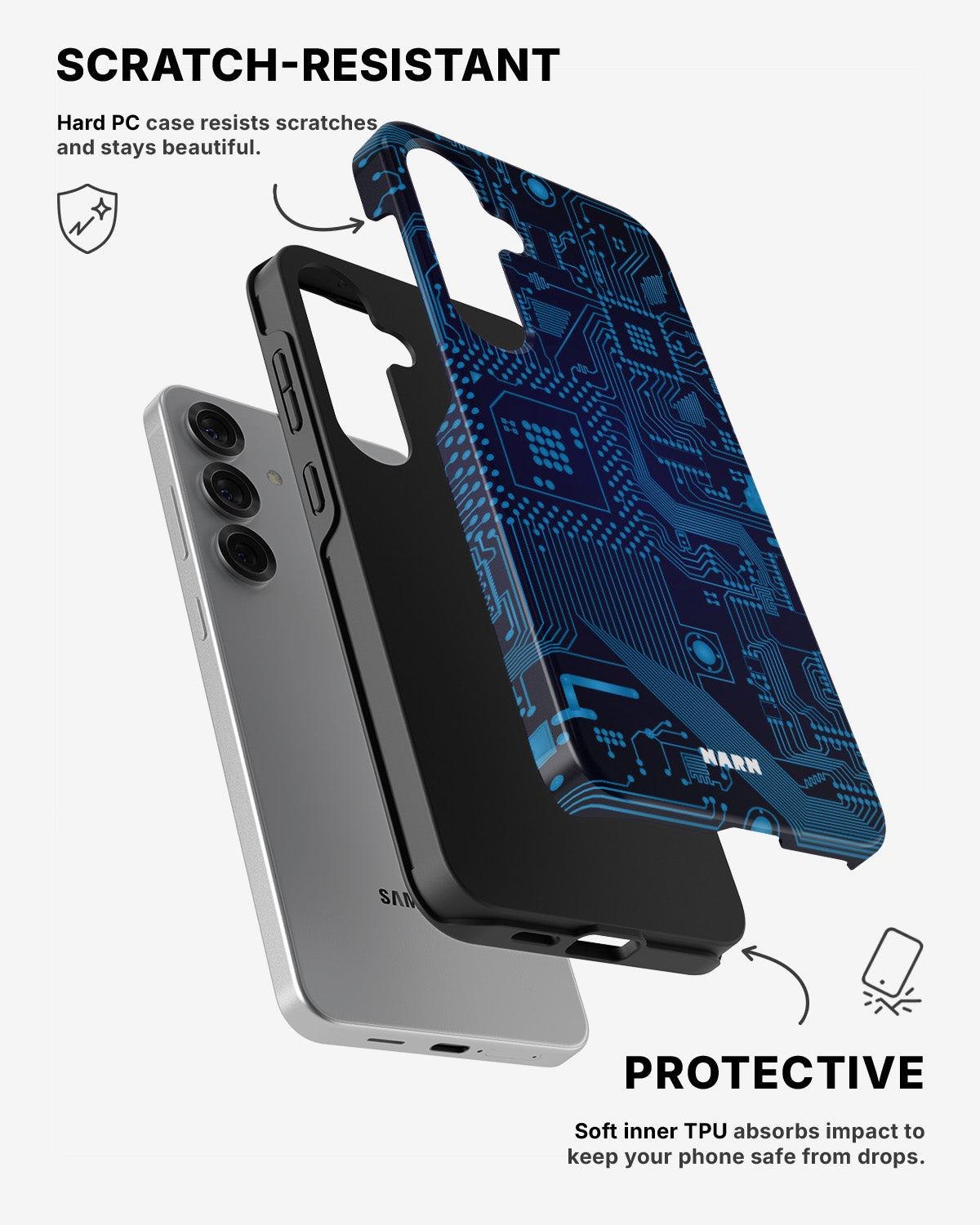 Samsung Galaxy S25 Tough Case – Circuit Board - View 2