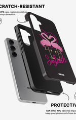 Samsung Galaxy S25 Tough Case – Beach Flamingo - View 2