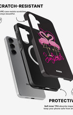 Samsung Galaxy S25 Tough Case – Beach Flamingo - View 2