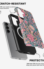 Samsung Galaxy S25 Tough Case – Fantasy Flowers - View 2