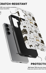 Samsung Galaxy S25 Tough Case – Cartoon Cats - View 2