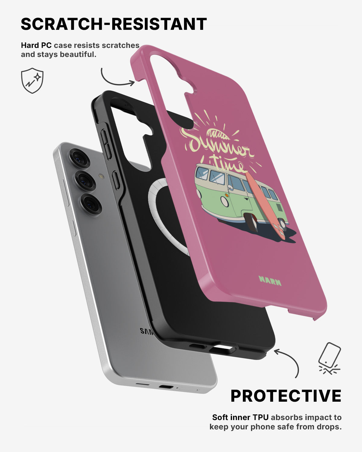 Samsung Galaxy S25 Tough Case – Summer Van - View 2