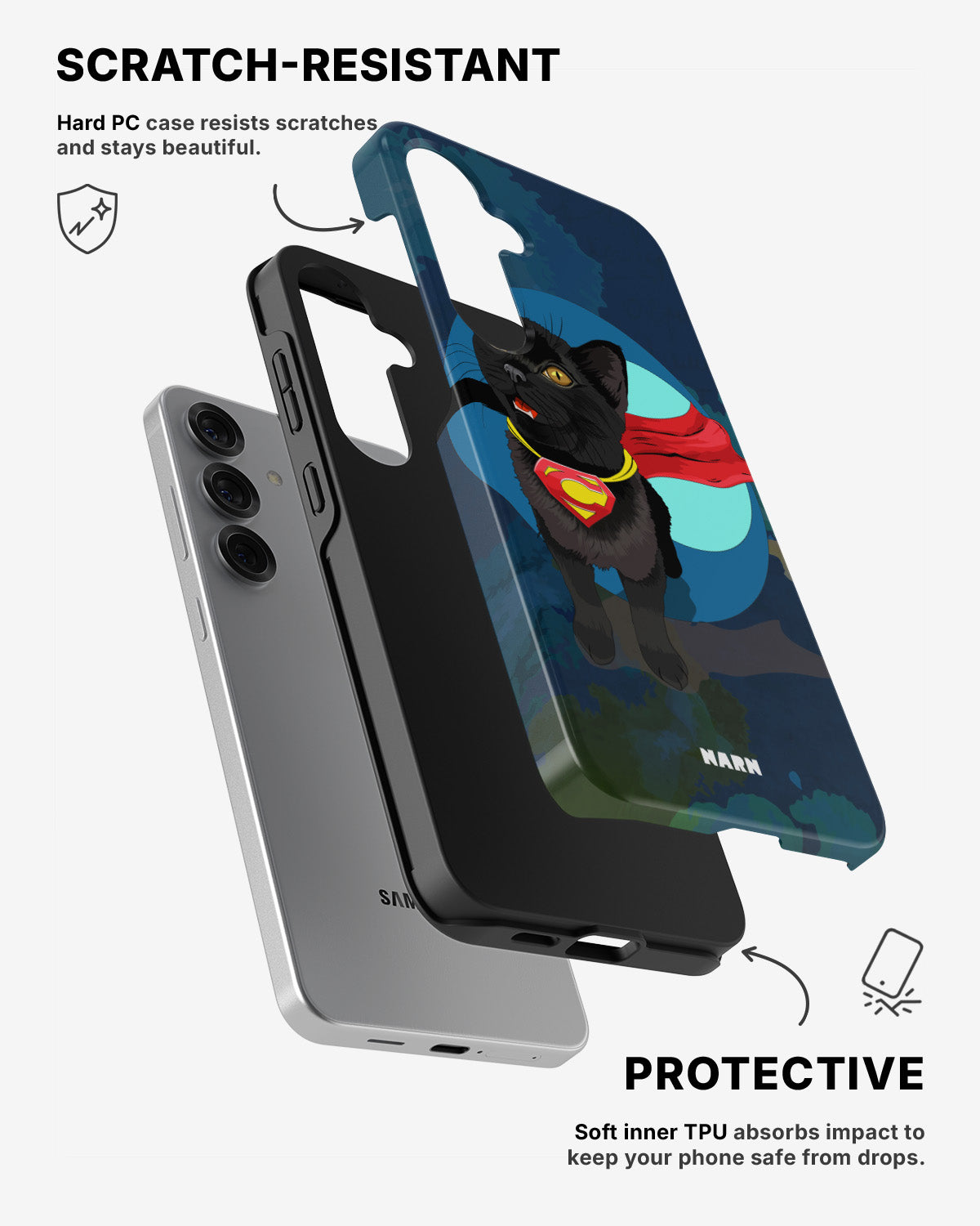 Samsung Galaxy S25 Tough Case – Super Cat - View 2