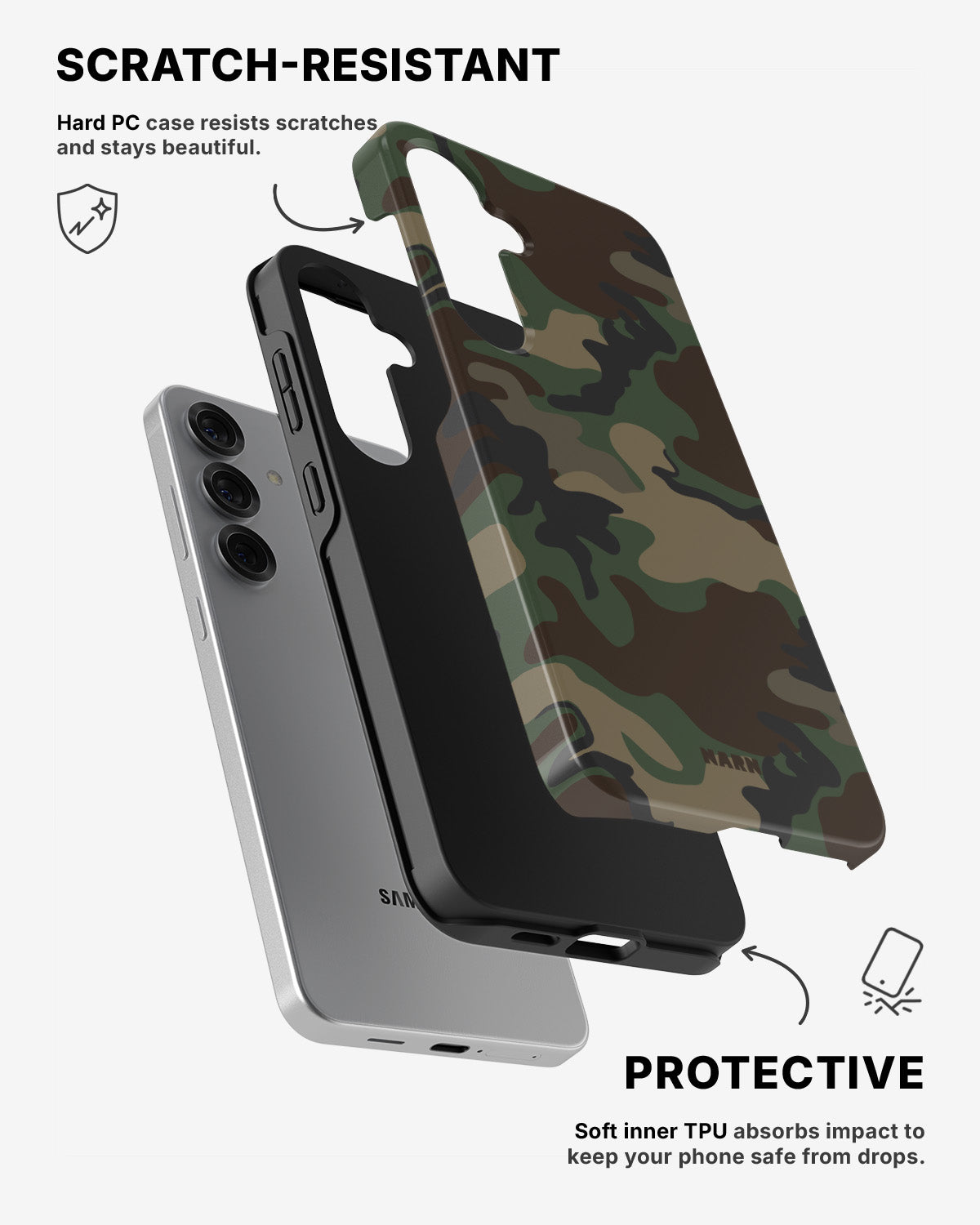 Samsung Galaxy S25 Tough Case – Camouflage - View 2