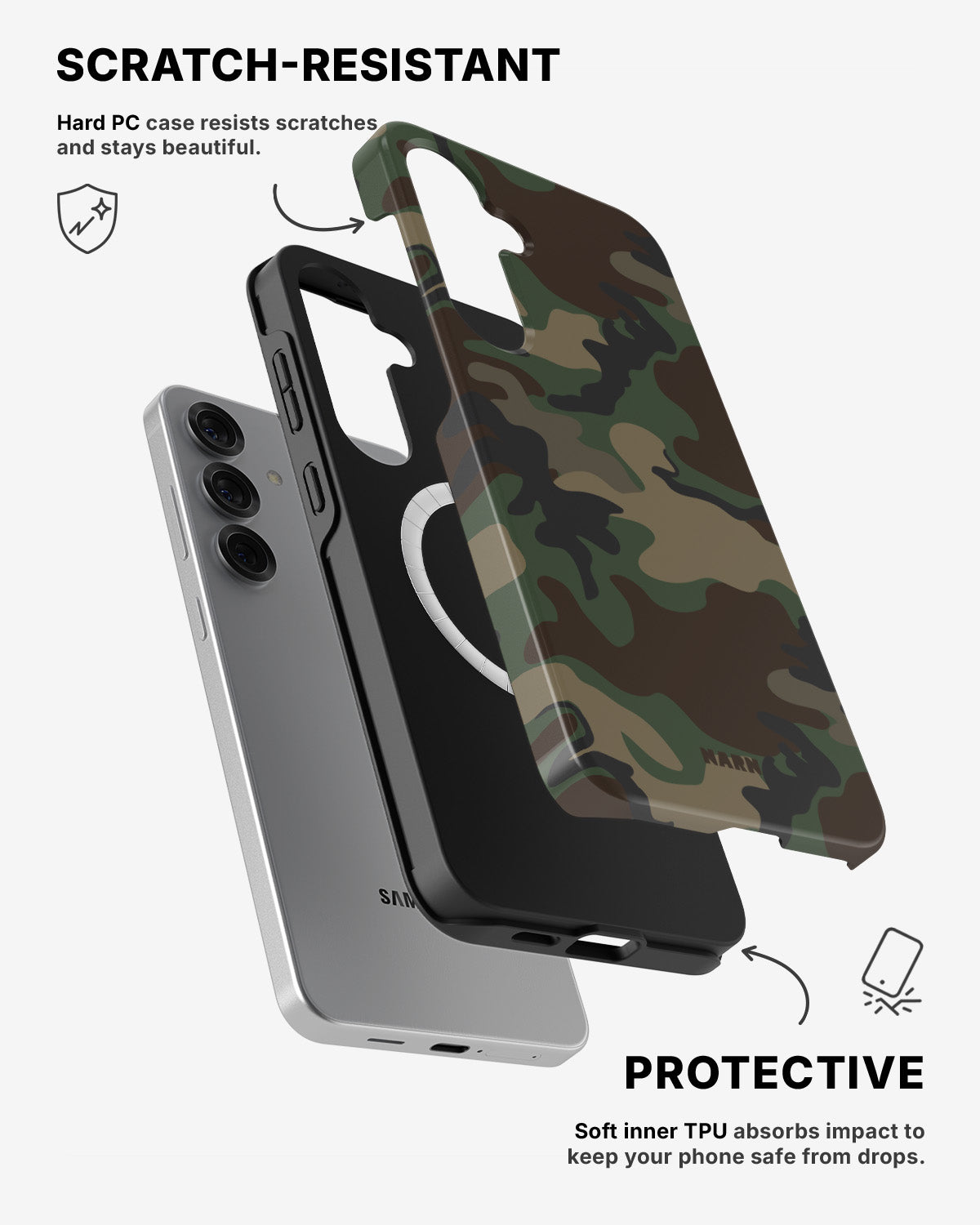 Samsung Galaxy S25 Tough Case – Camouflage - View 2