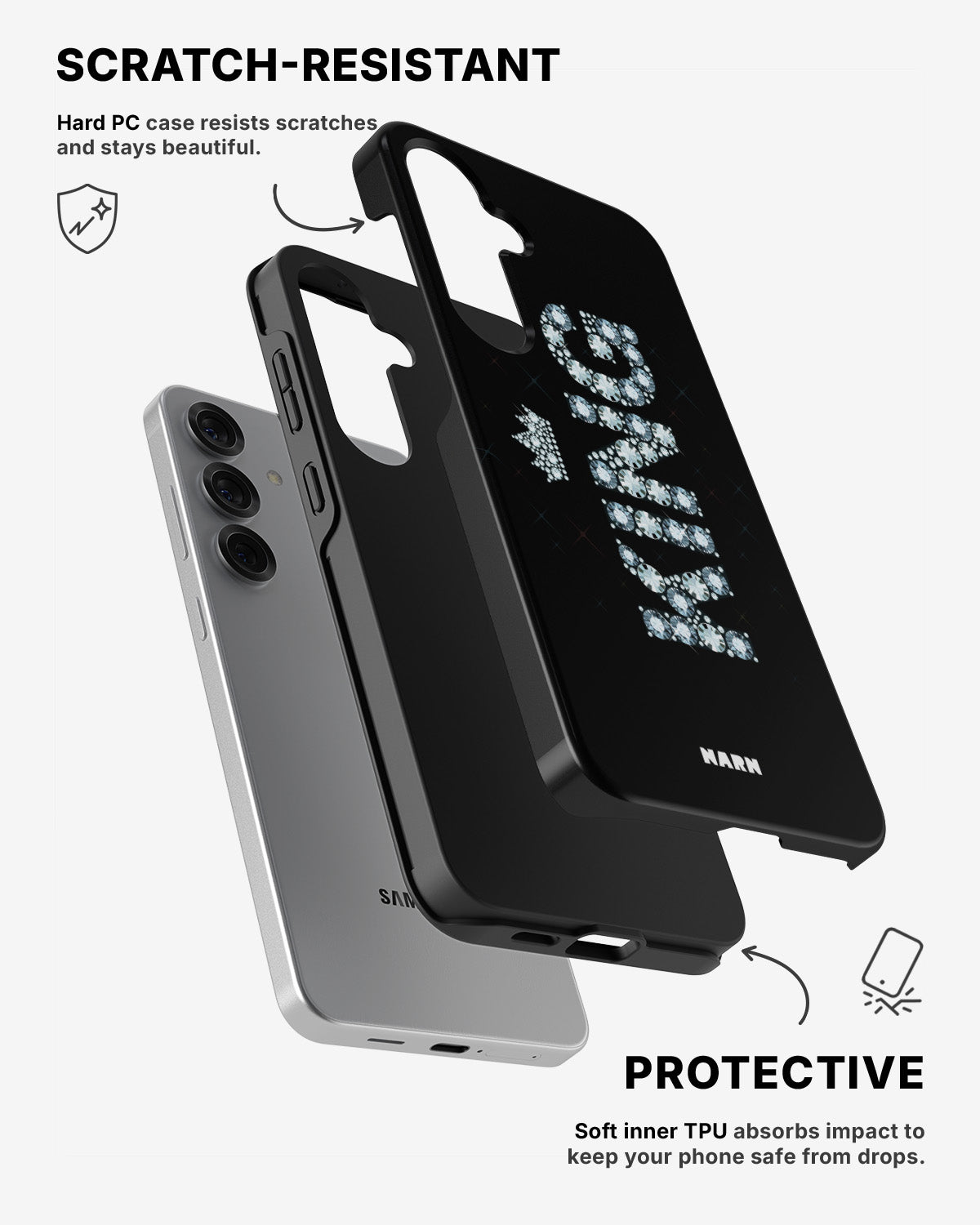 Samsung Galaxy S25 Tough Case – King - View 2