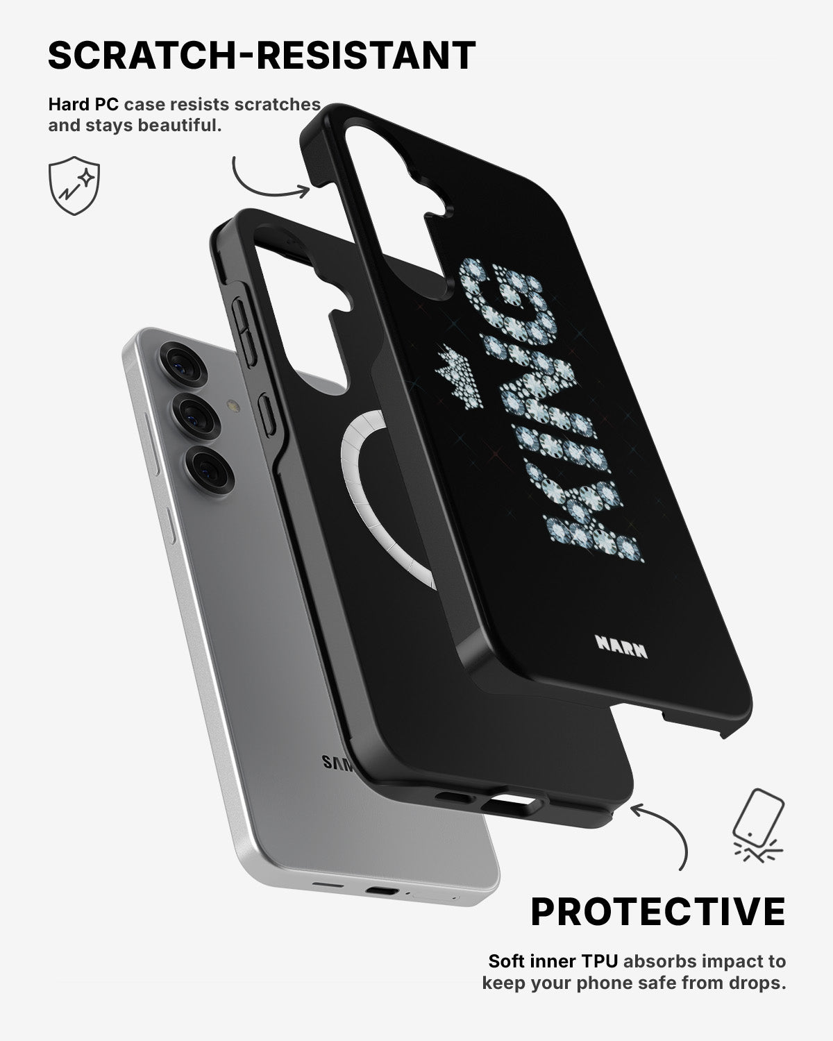 Samsung Galaxy S25 Tough Case – King - View 2