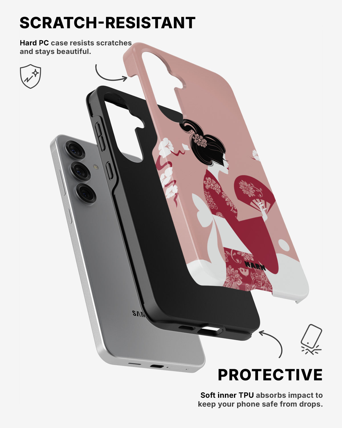 Samsung Galaxy S25 Tough Case – Geisha - View 2