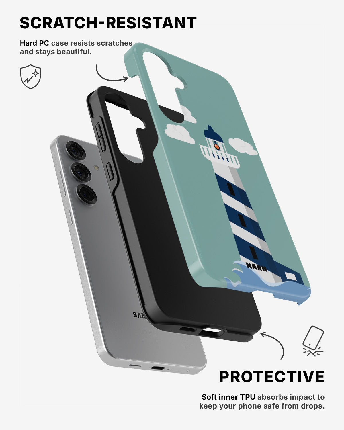 Samsung Galaxy S25 Tough Case – Lighthouse - View 2