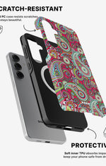 Samsung Galaxy S25 Tough Case – Paisley Paradise - View 2