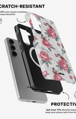 Samsung Galaxy S25 Tough Case – Birds Among Roses - View 2