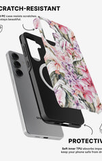 Samsung Galaxy S25 Tough Case – Watercolor Flowers - View 2
