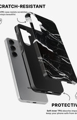 Samsung Galaxy S25 Tough Case – Black Marble - View 2