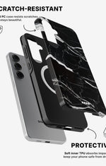 Samsung Galaxy S25 Tough Case – Black Marble - View 2