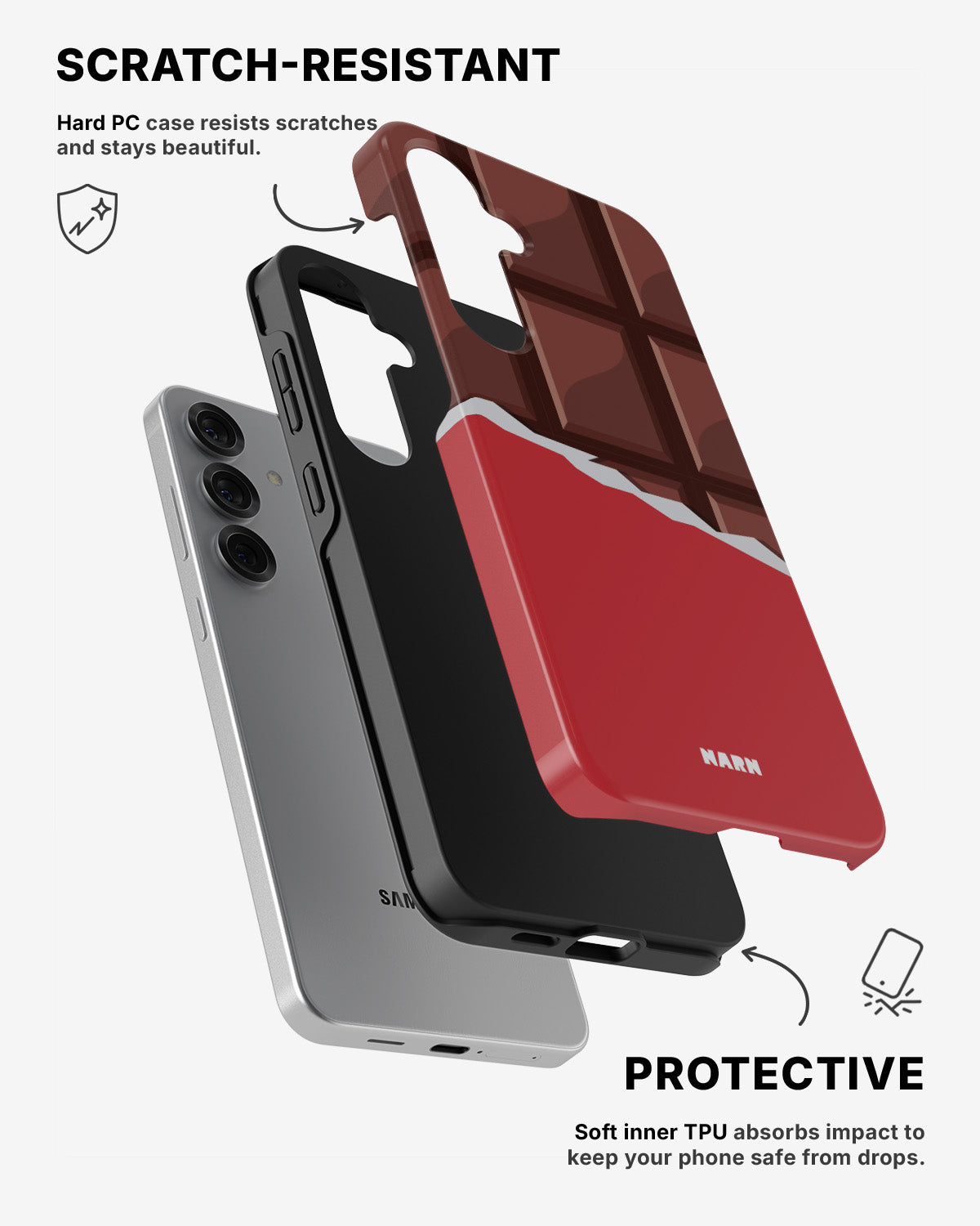 Samsung Galaxy S25 Tough Case – Chocolate Break - View 2