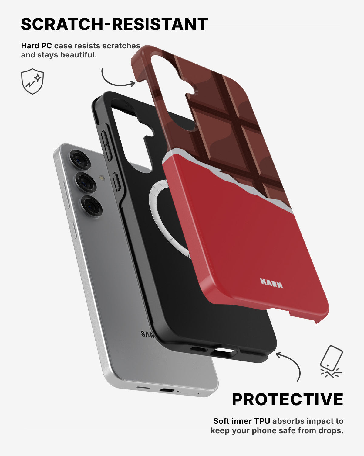 Samsung Galaxy S25 Tough Case – Chocolate Break - View 2