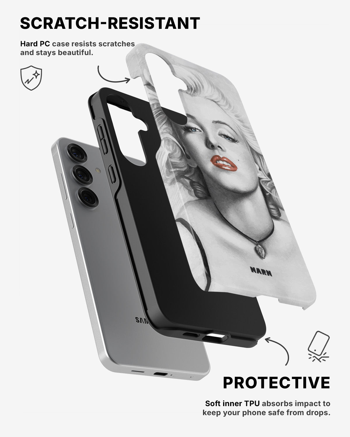 Samsung Galaxy S25 Tough Case – Marilyn - View 2