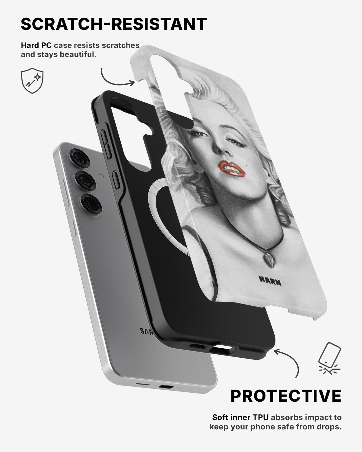 Samsung Galaxy S25 Tough Case – Marilyn - View 2