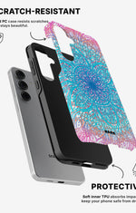 Samsung Galaxy S25 Tough Case – Pastel Mandala - View 2