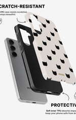 Samsung Galaxy S25 Tough Case – Kitty Dots - View 2