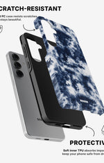 Samsung Galaxy S25 Tough Case – Tie Dye Blue - View 2