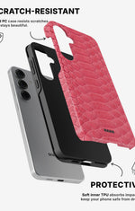 Samsung Galaxy S25 Tough Case – Pink Snake - View 2