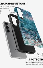 Samsung Galaxy S25 Tough Case – Icy Marble - View 2