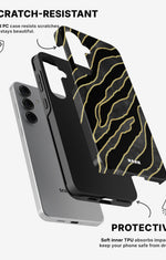 Samsung Galaxy S25 Tough Case – Golden Zebra - View 2