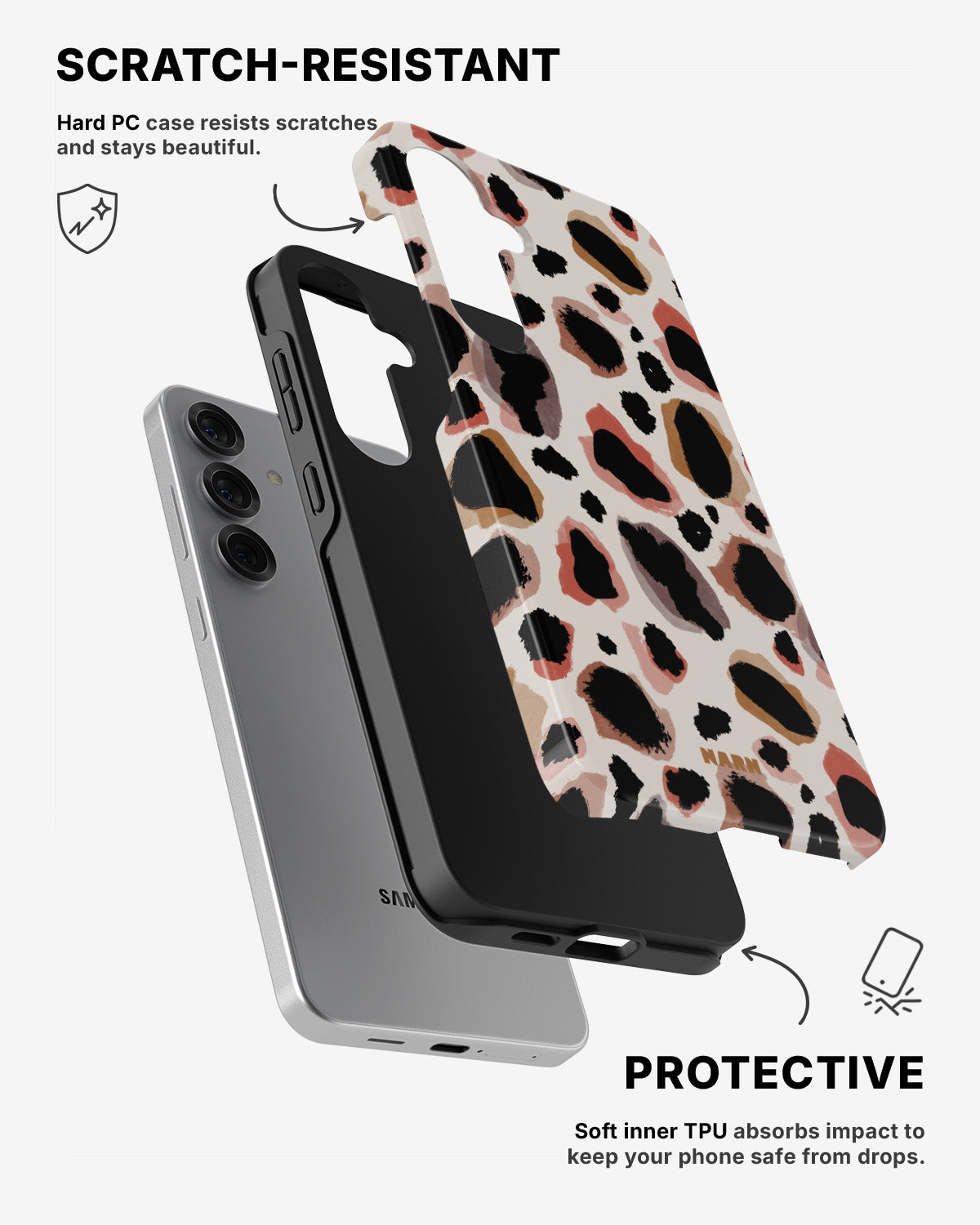 Samsung Galaxy S25 Tough Case – Artsy Leopard - View 2