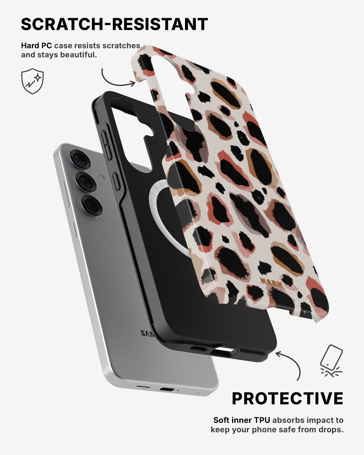 Samsung Galaxy S25 Tough Case – Artsy Leopard - View 2