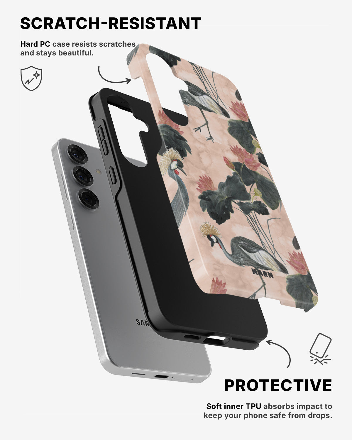 Samsung Galaxy S25 Tough Case – Crowned Bird - View 2