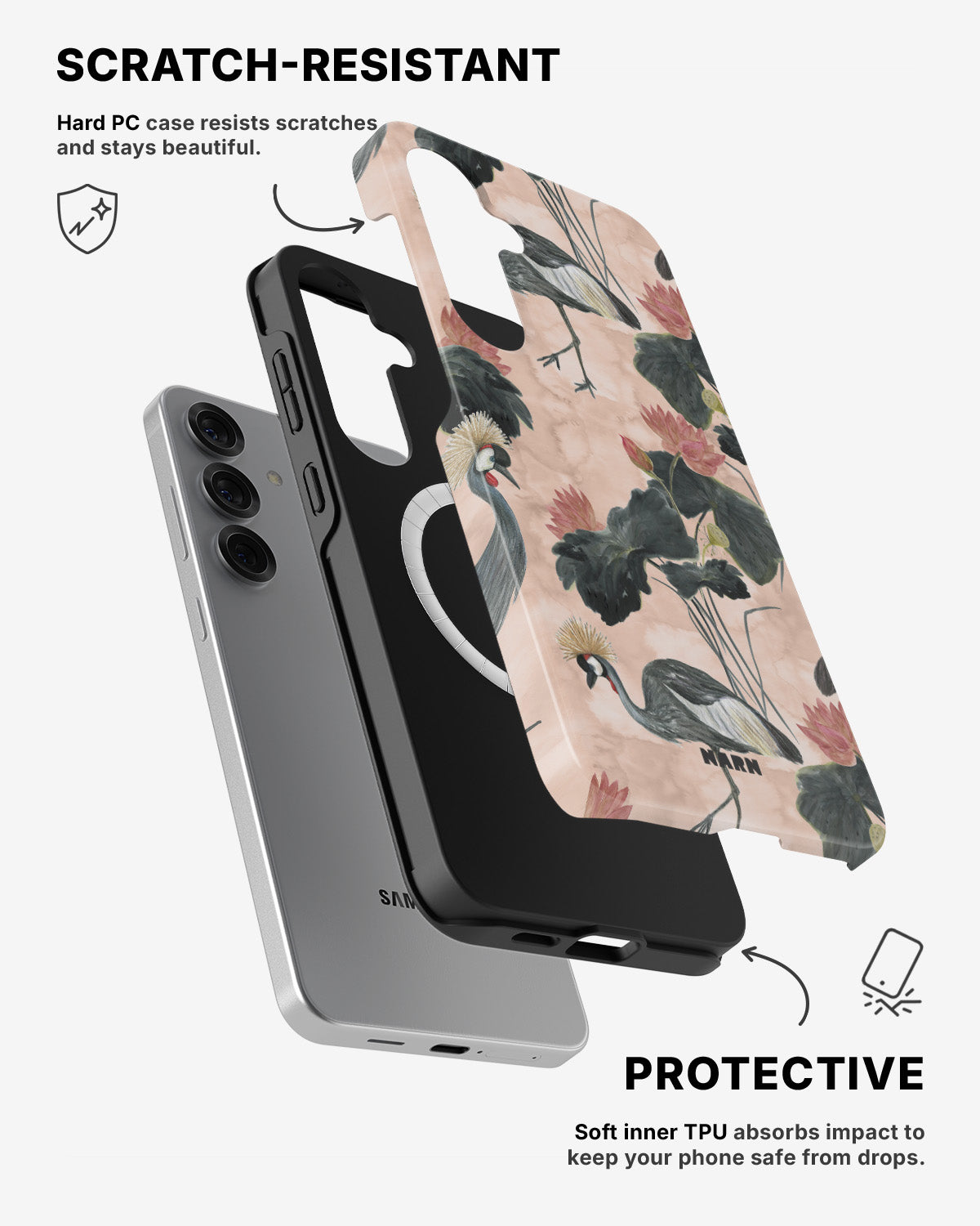 Samsung Galaxy S25 Tough Case – Crowned Bird - View 2