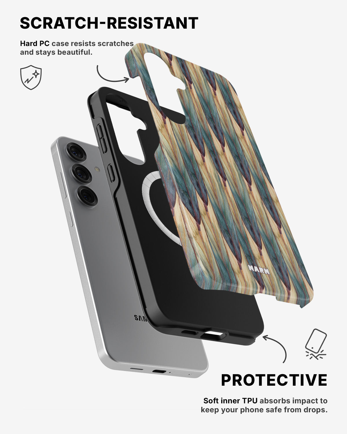 Samsung Galaxy S25 Tough Case – Happy Place - View 2