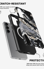 Samsung Galaxy S25 Tough Case – Dark Swirl - View 2