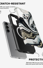 Samsung Galaxy S25 Tough Case – Golden Swirl - View 2