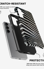 Samsung Galaxy S25 Tough Case – Zebra Stripe - View 2