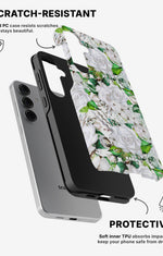 Samsung Galaxy S25 Tough Case – White Bloom - View 2