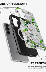Samsung Galaxy S25 Tough Case – White Bloom - View 2