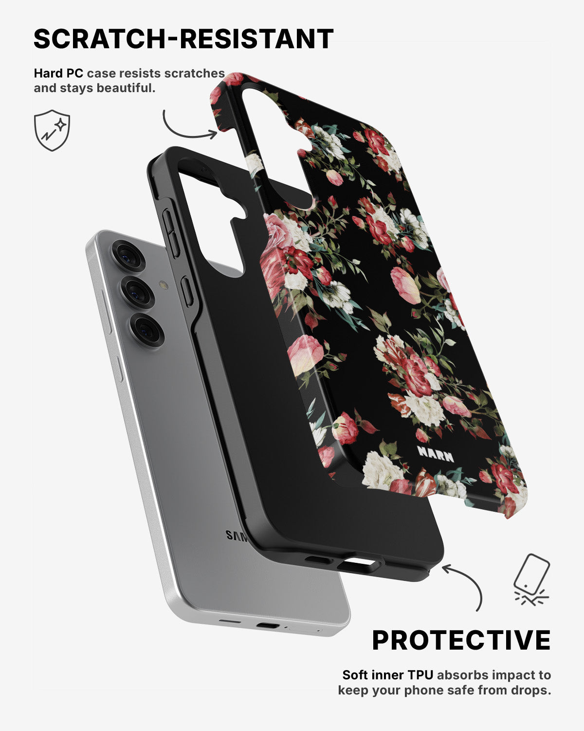 Samsung Galaxy S25 Tough Case – Bouquet - View 2