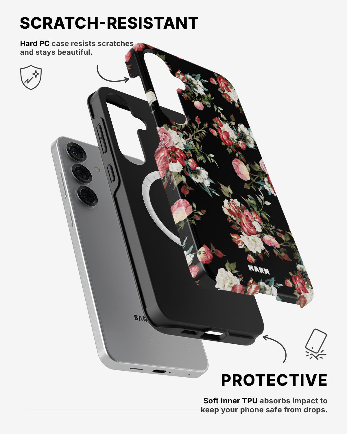 Samsung Galaxy S25 Tough Case – Bouquet - View 2
