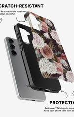 Samsung Galaxy S25 Tough Case – Midnight Roses - View 2