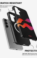 Samsung Galaxy S25 Tough Case – Color Wave - View 2