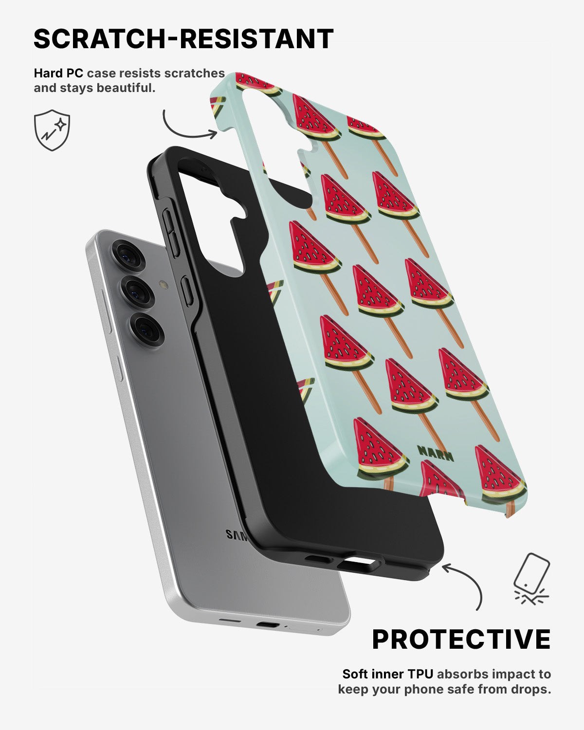 Samsung Galaxy S25 Tough Case – Watermelon Bliss - View 2