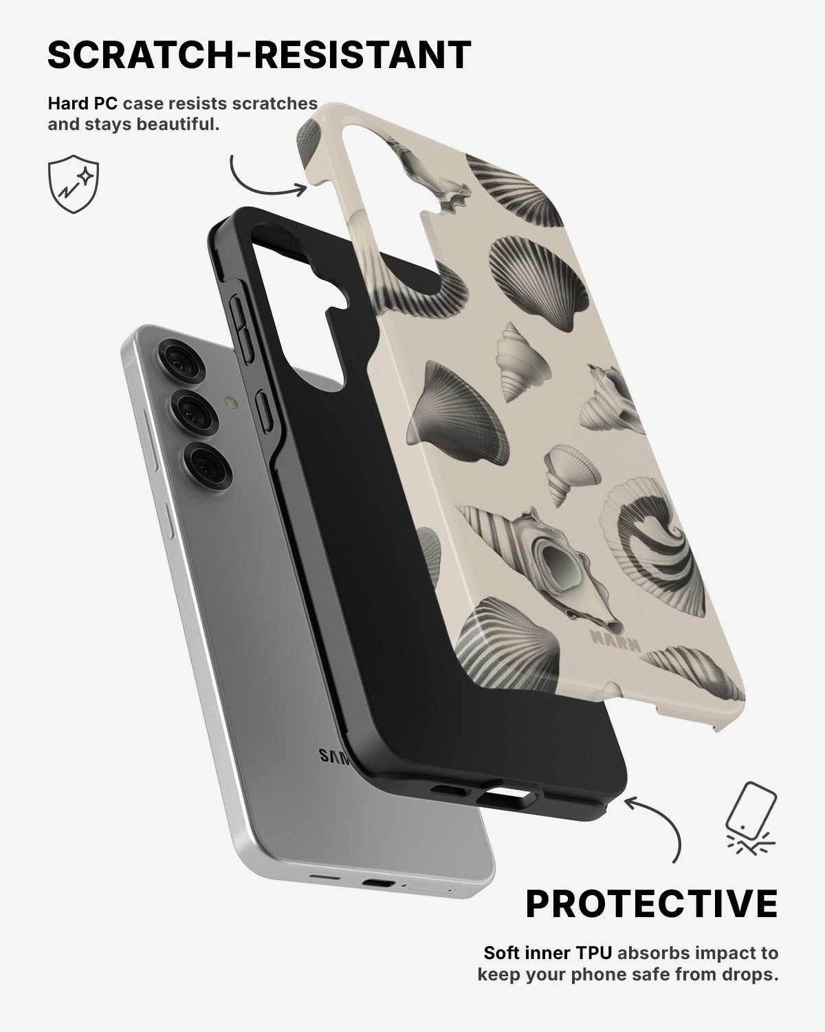 Samsung Galaxy S25 Tough Case – Silent Sea - View 2