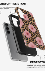 Samsung Galaxy S25 Tough Case – Leopard Flower - View 2